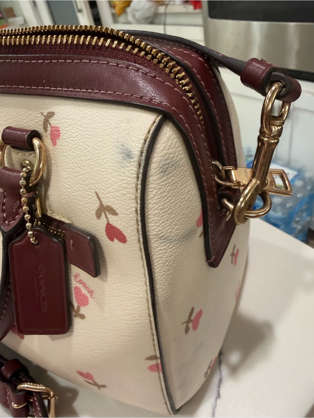 Coach Rowan Satchel with Matching Pouch - Picture 13 of 14